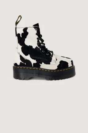 Anfibi Dr. Martens jadon cow print hair on Black-White