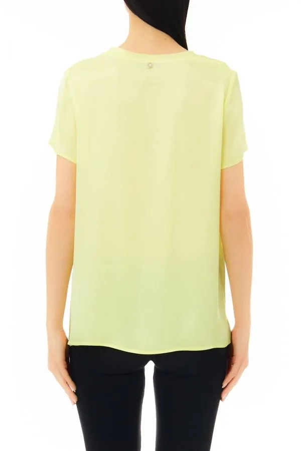 Blusa in misto seta liu jo