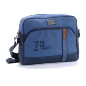 BORSA DA LAVORO CON TRACOLLA PEPE JEANS LONDON MEN 73 ORIGINAL BLU JEANS 39X31X11,5CM.PORTA PC 80%POLIESTERE 20%PU