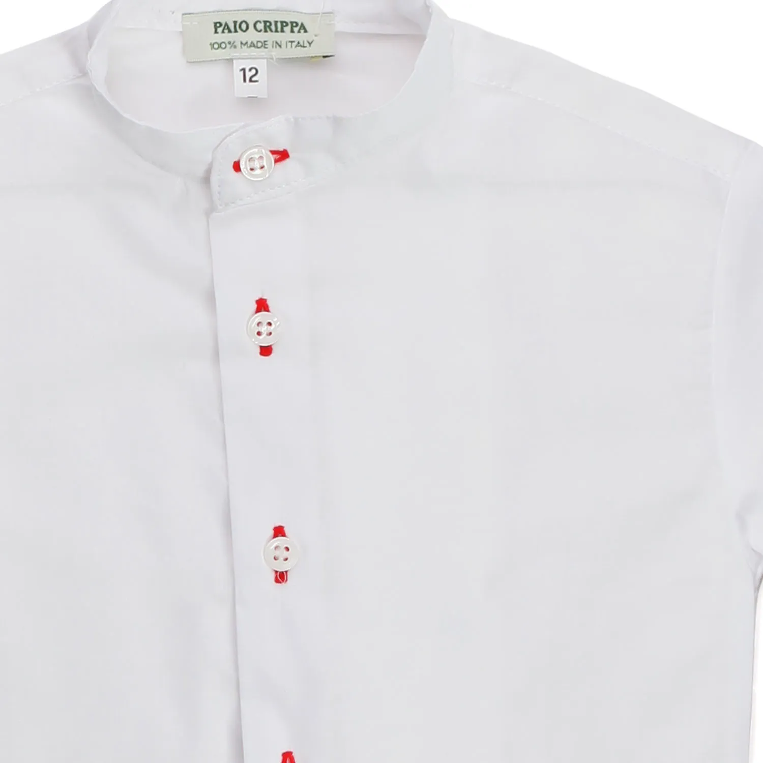 Camicia Bianca E Rossa Bambino E Neonato