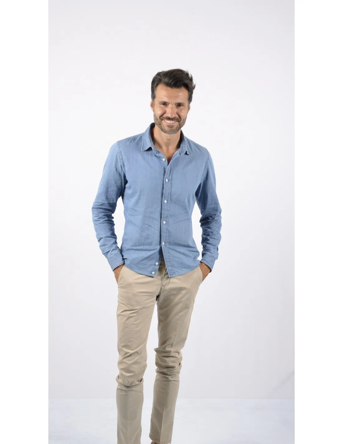 Camicia manica lunga Denim