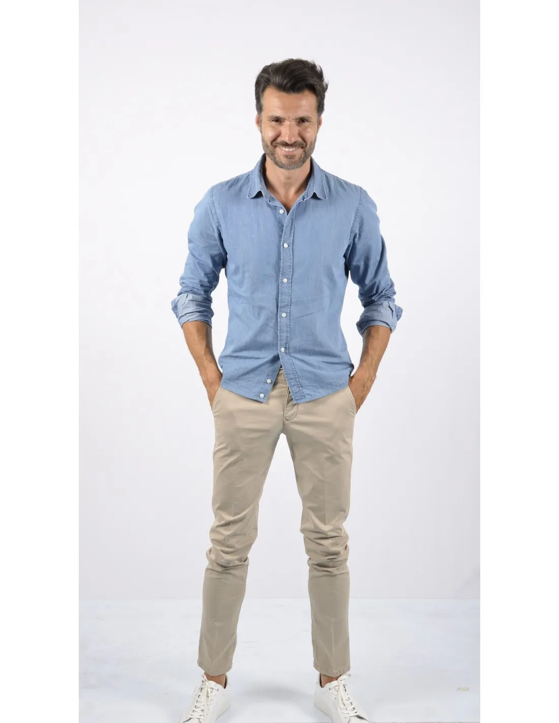 Camicia manica lunga Denim