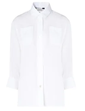 Camicia 'S Max Mara in lino bianca