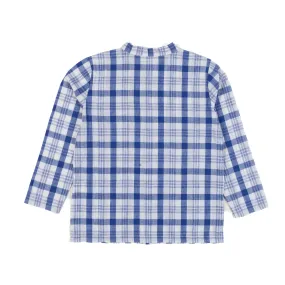 Camicia Toledo Check Blu E Bianca Bambino E Teen