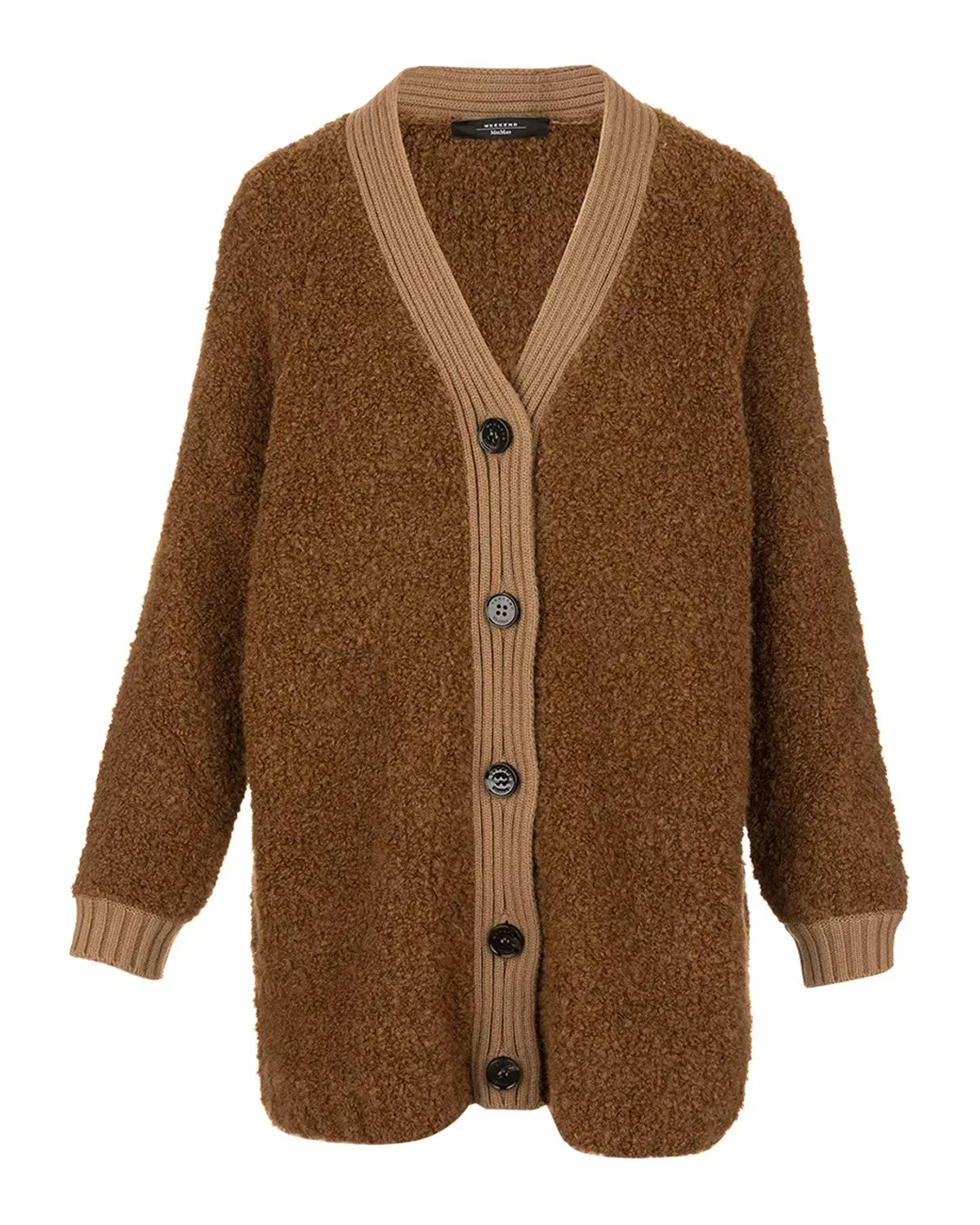 Cardigan lungo Enfasi caramello