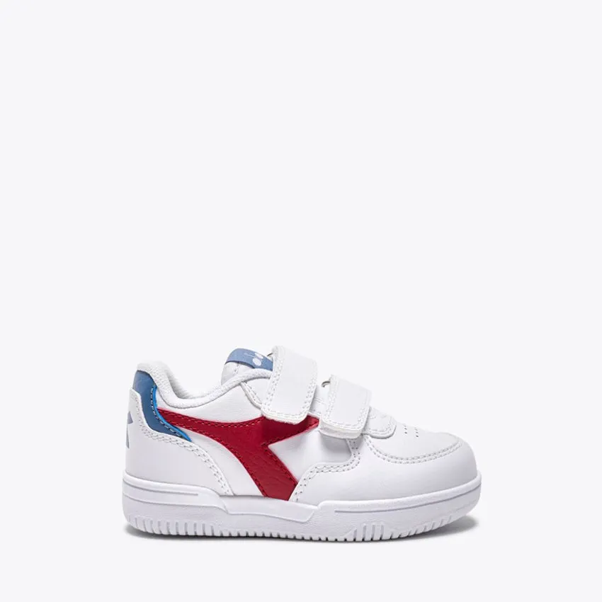 DIADORA SNEAKERS RAPTOR LOW TD BIANCO-ROSSO-BLU