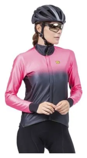 Giacca a maniche lunghe Alé Gradient Donna Rosa Fluorescente/Nero