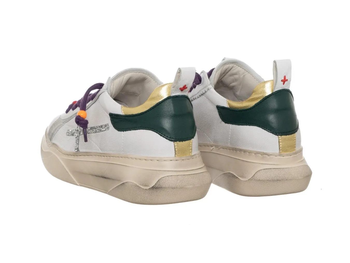 Gio+ Sneakers Giada con Palline Passalaccio Tomaia Pelle