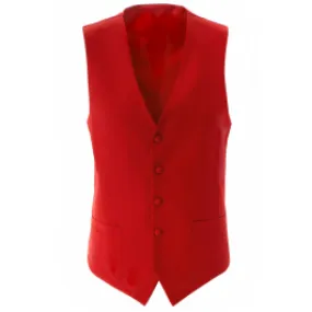 Henk ter Horst microgilet collo a V Rosso