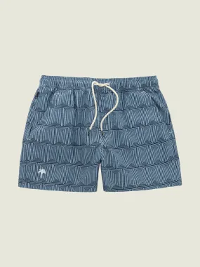 INDIGO FRAME SWIM SHORTS