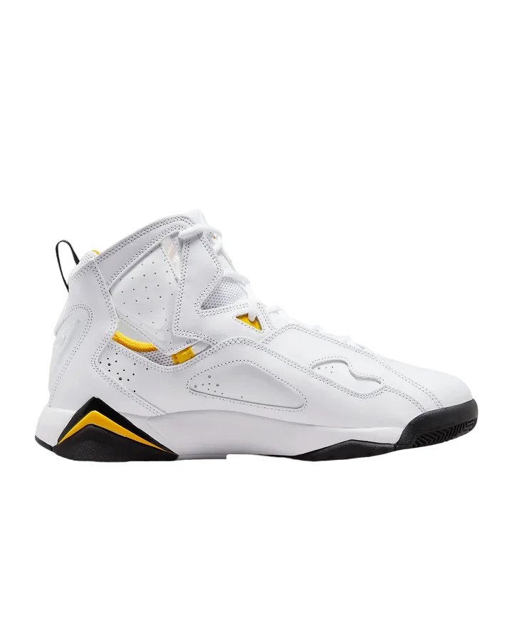 Jordan True Flight basketball sneakers shoe 342964-107 white-yellow ocher-black