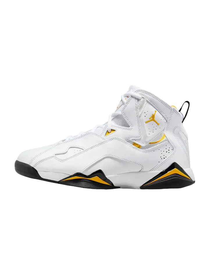 Jordan True Flight basketball sneakers shoe 342964-107 white-yellow ocher-black