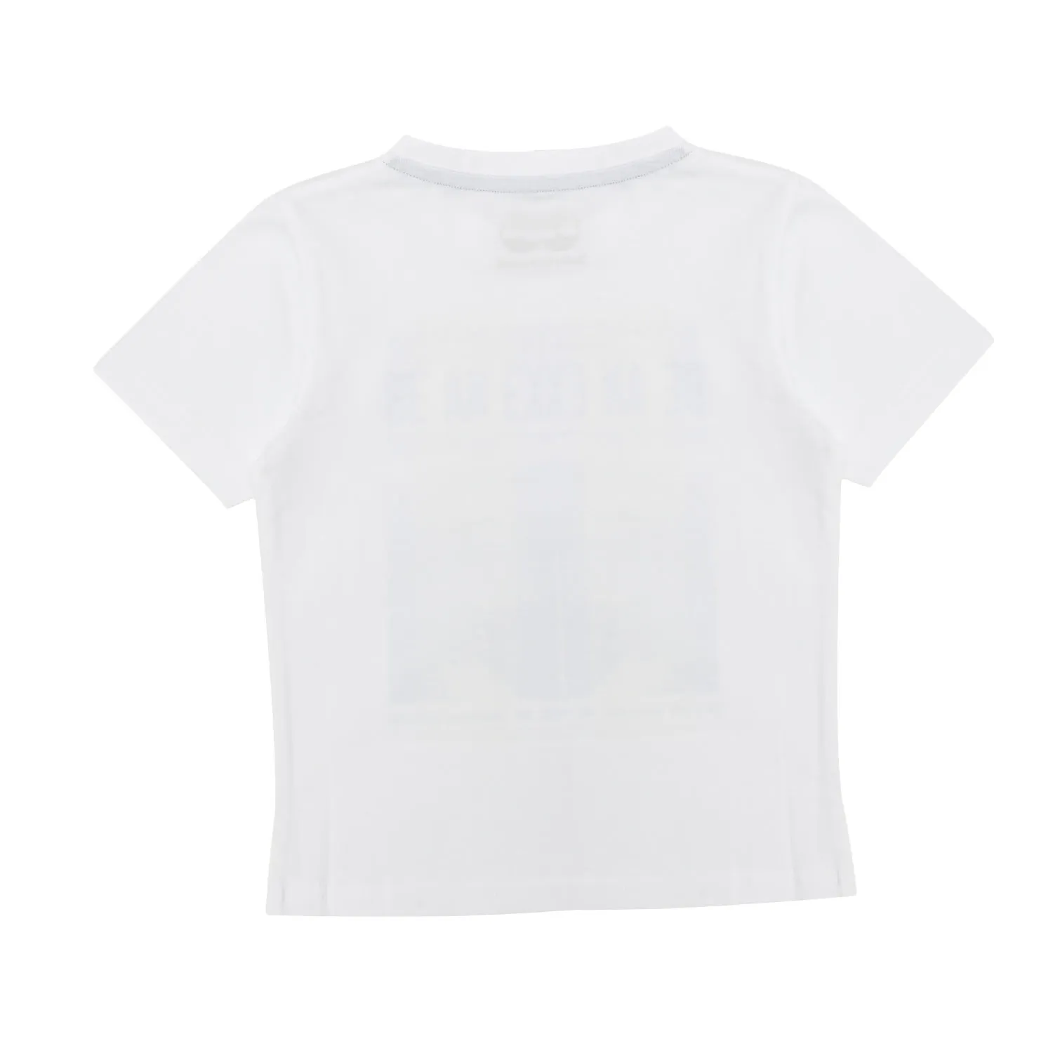 T-Shirt Bianca Stampata Bambino E Teenager