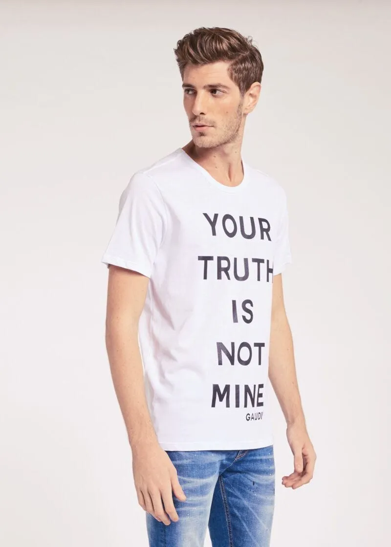 T-shirt con lettering