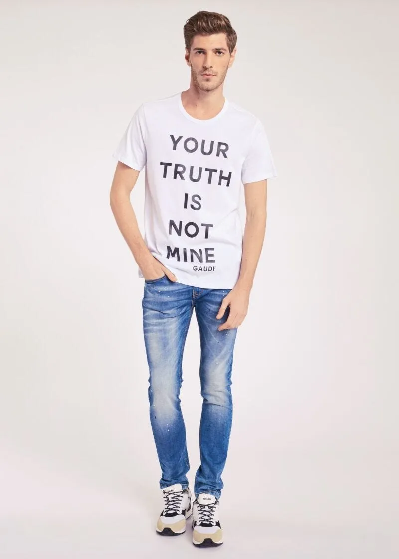 T-shirt con lettering