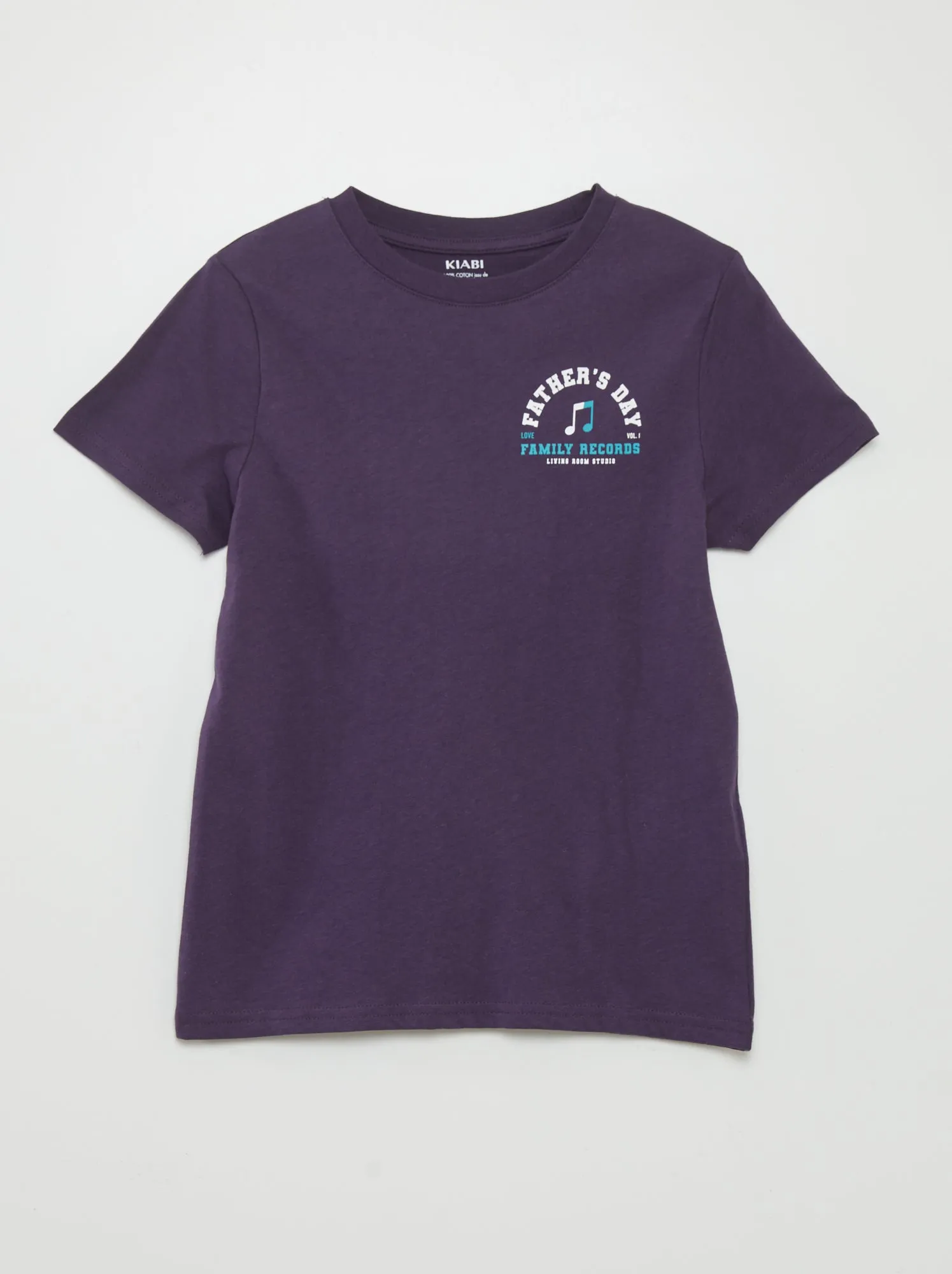 T-shirt in cotone stampato - VIOLA