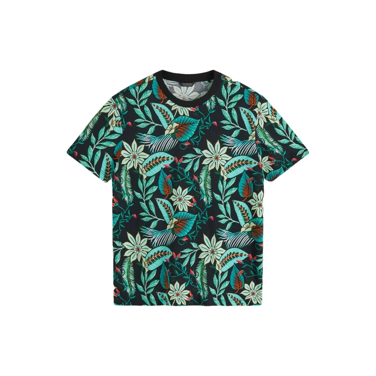 T-Shirt Stampata All-Over, Verde